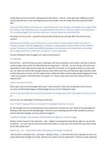 CBT Session Transcript: Challenging Negative Thoughts & Stress