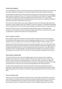 Peloton: Porter's Five Forces Analysis in Fitness Market