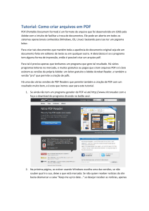 Criar Arquivos PDF: Tutorial Nitro PDF Reader