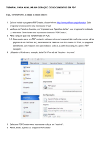 Tutorial de Cria&ccedil;&atilde;o de PDF para Inscri&ccedil;&otilde;es UDESC