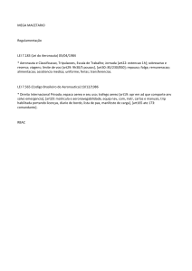 Notas de Estudo de Avia&ccedil;&atilde;o: Regulamentos, Desempenho, Tr&aacute;fego A&eacute;reo
