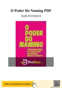 O Poder Do Naming: Resumo do Livro por Igor Pinterich