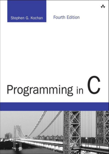 Programming in C, 4th Edition: Textbook