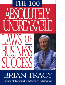 100 Laws of Business Success by Brian Tracy