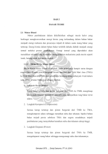 Dasar Teori Motor Diesel, Siklus Kerja, Pembakaran, CFD, Biodiesel