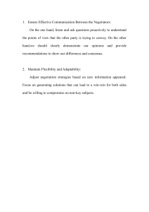 Effective Negotiation: Communication & Flexibility Strategies