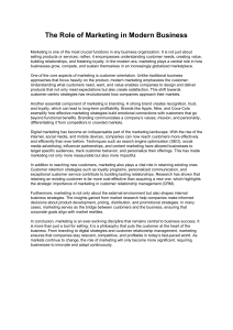 The Role of Marketing in Modern Business: Strategies & Impact