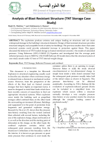 Blast Resistant Structure Analysis: TNT Storage Case Study