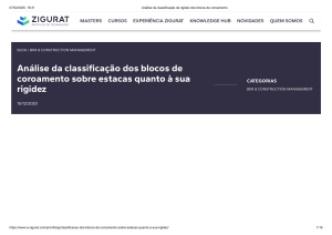 An&aacute;lise da Classifica&ccedil;&atilde;o da Rigidez de Blocos de Coroamento