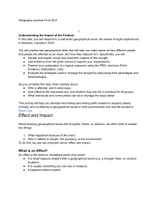 Drought Impacts & Management: Kelowna Case Study