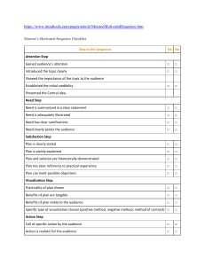 Monroe's Motivated Sequence Checklist & Guide for Persuasive Speaking