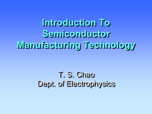 Introduction to Semiconductor Manufacturing Technology: CMOS Process Flow