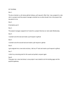 OJT Journal: Software Development Training & GitHub Workflow Log