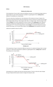 CSEC Chemistry: Heating and Cooling Curves Explained