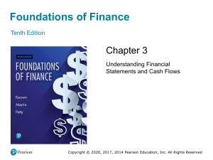 Foundations of Finance: Understanding Financial Statements & Cash Flows