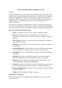 Guia de Submiss&atilde;o para eBook de Resid&ecirc;ncia Pedag&oacute;gica em F&iacute;sica
