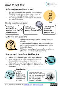 Ways to Self-Test: Effective Learning Strategies & Study Tips