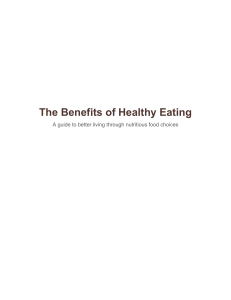 The Benefits of Healthy Eating: A Guide to Better Living
