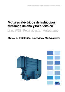 Manual de Instalación, Operación y Mantenimiento Motor W60
