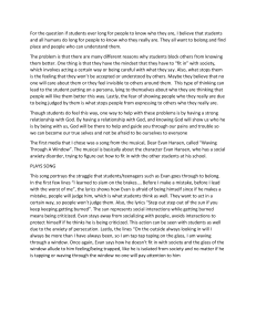 Belonging & Self-Expression: An Essay on Students' Struggles