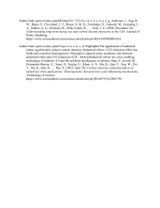 Energy, Emissions & Industrial Robots: Research Articles