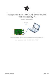 MATLAB & Simulink with Raspberry Pi Tutorial