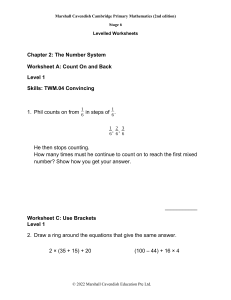 Stage 6 Math Worksheet: Number Systems & Operations