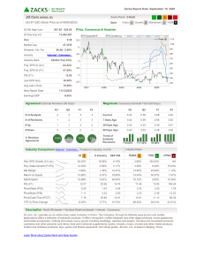 JD.Com Zacks Stock Analysis Report: Financial Metrics & Outlook 2025
