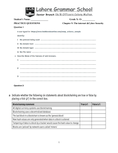 Lahore Grammar School Grade 10 Internet & Cyber Security Practice Questions