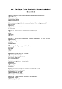 NCLEX Pediatric Musculoskeletal Quiz