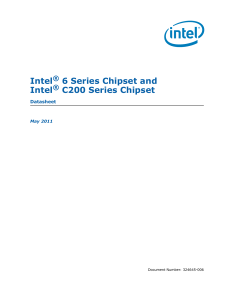 Intel 6 Series & C200 Series Chipset Datasheet - May 2011