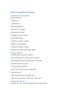 Logarithmic Properties: Key Definitions, Examples & TI-Nspire Tips