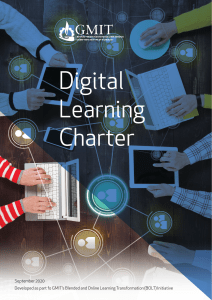 GMIT Digital Learning Charter: Principles for Online Communication & Behavior