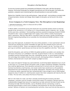 Future of Business: Disruption, Tech, Sustainability & Employee Reset