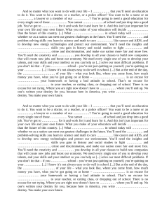 The Importance of Education: Shaping Your Future and Nation's Destiny