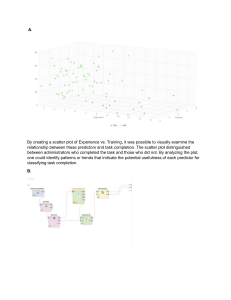 Experience vs. Training: Task Completion Analysis