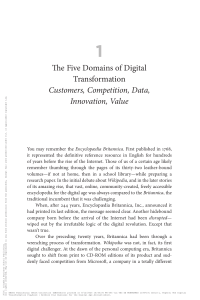 Digital Transformation: 5 Domains for Business Success