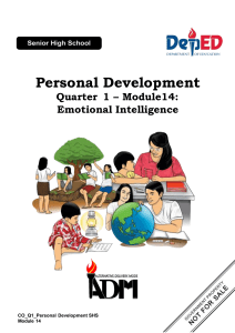 Emotional Intelligence: Personal Development Module