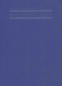 Basic Circuit Theory Textbook by Desoer & Kuh
