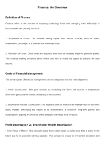 Finance Overview: Definition, Goals, and Decisions