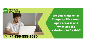 QuickBooks Company File Cannot Open Error: Fixes