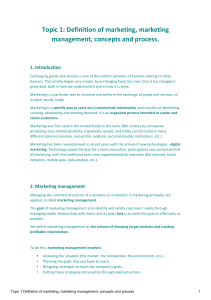Marketing Definition, Management, Concepts & Process