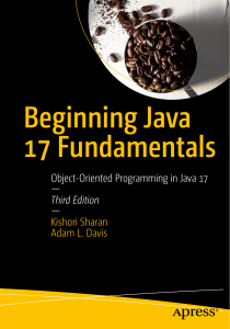 Beginning Java 17 Fundamentals: Object-Oriented Programming in Java 17