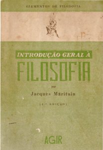 Introdu&ccedil;&atilde;o Geral &agrave; Filosofia - Jacques Maritain