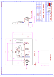 Lincoln Spray Panel Units Engineering Drawing - Technical Diagram