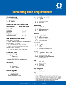 Lube Calculation Guide: Volume & Service Factors