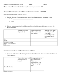 OpenStax Chapter 3 Guided Notes: Colonial Societies 1500-1700