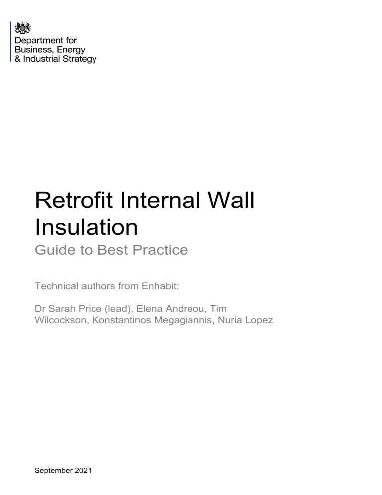 Retrofit Internal Wall Insulation Guide: Best Practice for Buildings