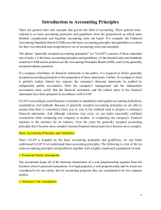 Introduction to Accounting Principles: GAAP & Basic Guidelines
