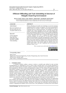 Efficient Offloading & Task Scheduling in IoT-Cloud-Fog Environments